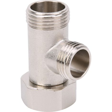 7/8 Messing T-Adapter Duschkopf Dreifachanschlussventil für WC-Duschkopf Umstellventil (1/5)