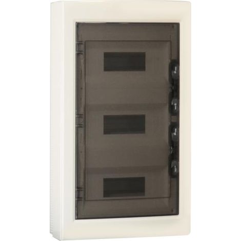 Centralino da parete 36 moduli, bianco IP40, 400x400x120 mm, RAL 9016, ideale per installazioni elettriche domestiche e industriali