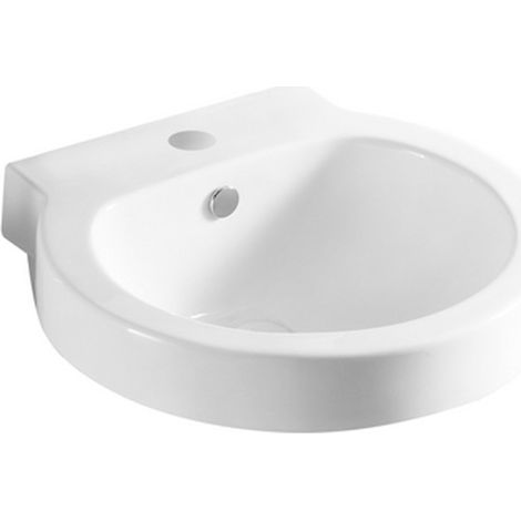 Lavabo a parete 51.5x49.5 cm bianco LP93 (1/3)