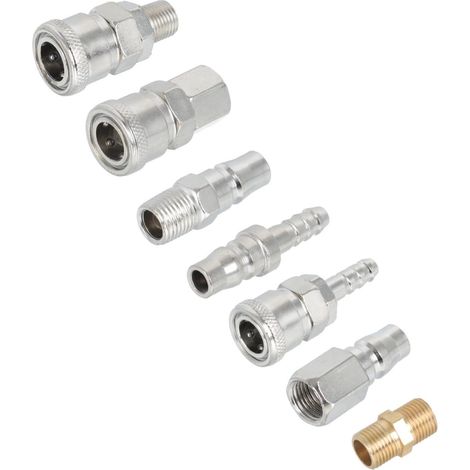 25pièces Connecteurs De Tuyau Pneumatique Étanches Pour Compresseur Air Accessoires Tuyauterie Matériau Métallique Et Pratique -