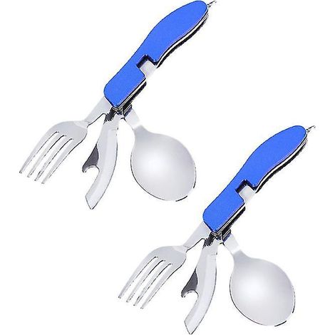 2 fourchettes, cuillères et couteaux pliants (1/3)