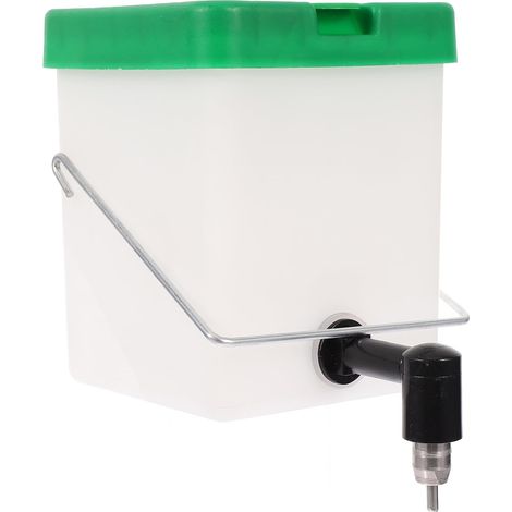 Automatischer Wasserspender, leicht zu reinigen, 500 ml, aus weißem PVC, praktischer Futter- und Trinkspender für Kaninchen und Hamster, für Kaninchenkäfig (1/5)