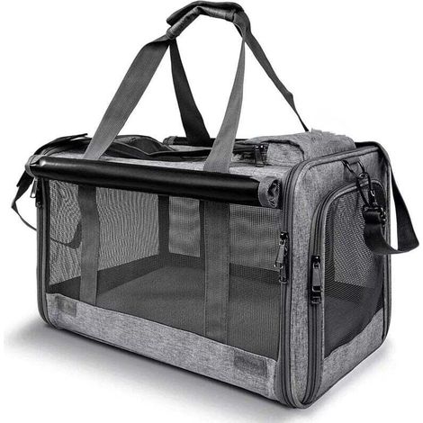 Ce sac de transport portable convient aux grands chats, aux chats moyens et aux chatons pesant jusqu'à 9 kg. Lavable, il préserve l'intimité du chat et est idéal pour la maison comme pour les voyages.