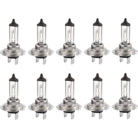 Dolaso – Lot de 10 ampoules halogène H7 12V 55W – Lumière blanche chaude 4300K – Étanchéité IP68 – Durée de vie 50 000 heures - 10pcs (1/4)