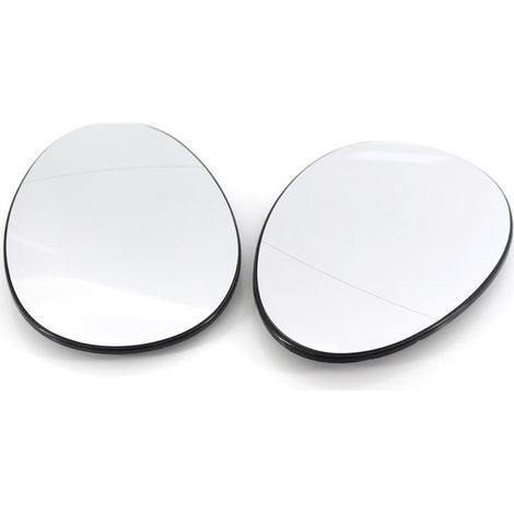 aqxreight Verre de Rétroviseur avec Remplacement de Clamp/Holder pour R55 R56 R57 2007 à 2014 2PCS Processus Chauffés à Droite Gauche vers. Clipter Le Remplacement de l'installation d'installation (1/5)