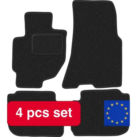 Tapis de voiture, ajustement sur mesure, protection durable, noir (1/5)