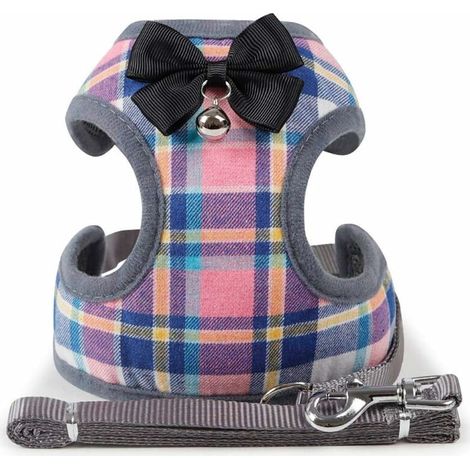 Harnais laisse doux respirant pour petit chien et chat, taille L, modèle MZ123 – DELKEVIC (1/5)
