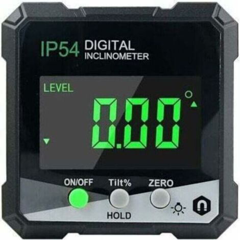 Détecteur d'angle numérique, rapporteur/jauge d'angle avec écran LCD, inclinomètre avec aimant, mesure d'angle numérique