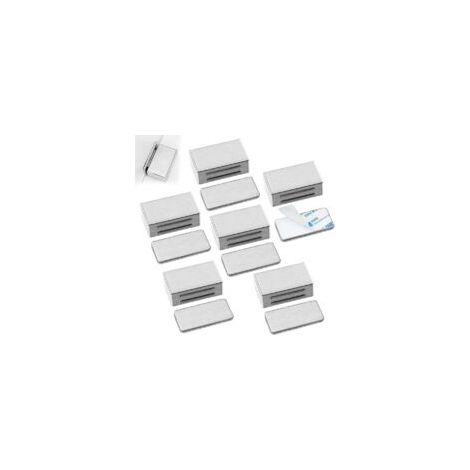 Cierres magnéticos para puertas de armarios, juego de 6, adhesivo y tornillos, cierres magnéticos para armarios de cocina, cierre magnético para cajones