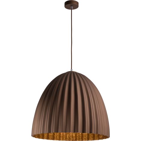 Suspension moderne brun/cuivre Ø70 Telma E27 Sigma (1/5)