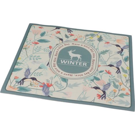 Tapis de table basse absorbant, anti-éclaboussures, imperméable et résistant aux rayures pour cafetière, 40 x 50 cm / 15,7 x 19,7 pouces (1/5)