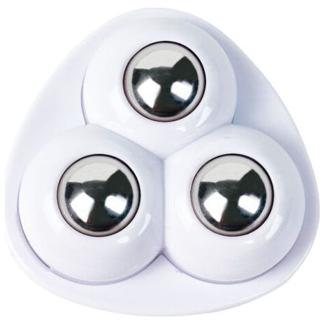 Ahlsen 20 Mini-Lenkrollen, kleine Möbelrollen, 360°-Kugellagerrollen, 3 Stahlkugellager, Mini-Universalrollen für kleine Möbel, Mülleimer (1/4)