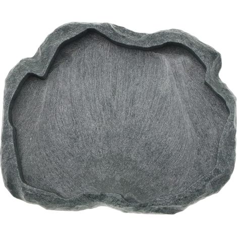 Bac à Eau Reptiles Tortue Mangeoire Lézard Eau Plat Résine Bol à Boire pour Tortue Lézard Grenouille Terrapin Gecko Araignée Scorpion, Taille M
