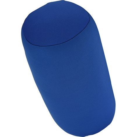 Blaues Lendenkissen mit Rollenfunktion zur Unterstützung der Halswirbelsäule, bequemes Kopfkissen, Mikroperlen, Nackenstütze, Ruhekissen (1/5)
