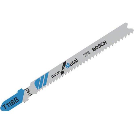 BOSCH T118B (pkt of 5) Basic for metal 92mm
