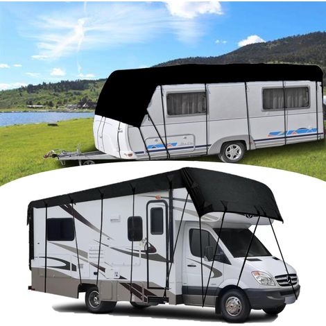 Bache de Toit Caravane, 7,5 x 3 m /295,2 "x 118,1" Tissu Oxford 210D Imperméable Housse de Toit de Protection pour Camping-Car Universelle Protection UV Couverture De Toit De Camping-Car (1/5)