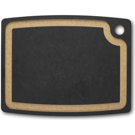 Planche à Découper, Gourmet Serie, Cutting Board M 36.8 x, 28.6 x, 0.9, Rainure à Jus, Ménage les lames, Lavable au lave-vaisselle, Noir (1/3)