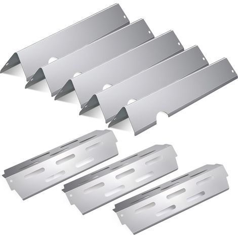 Bâton d'assaisonnement et déflecteur de chaleur pour barbecue Weber Genesis II série 300 – Acier inoxydable haute résistance – Compatible E-310 E-315 S-335 (1/5)