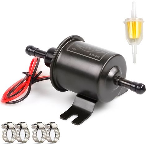 MINKUROW Bomba De Combustible Eléctrica Universal 12v 4-7psi Bomba De Combustible Eléctrica Para Combustible Gasolina Diesel Hep-02a (1/5)
