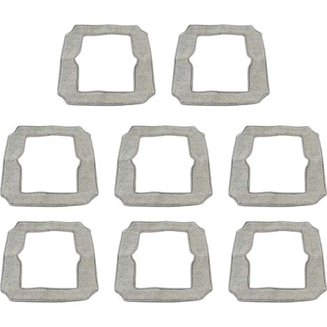 Packung mit 8 ECOVACS Reinigungspads für den Winbot Mini Fensterputzroboter, waschbar, fusselfrei, für Glas, Haushalt, Büro (8 Stück) (1/4)