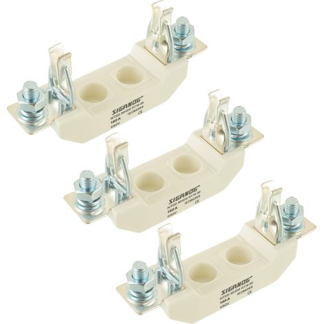 Einpoliger Keramik-Sicherungshalter NH00 160A 690V 12W (3 Stück) (1/5)