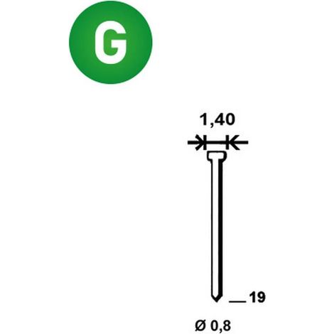 20 000 Finettes Microbrads Galvanisées en Bande - 0.8/1.25x19 mm - D-Work (1/5)
