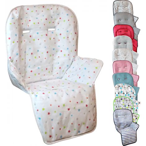 Housse d'assise pour chaise haute bébé – 100% polyester – Largeur 31 cm – Longueur 27 cm – Anti-transpirante et lavable en machine – Monsieur Bébé