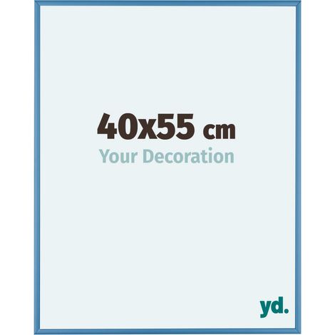 yd. - Cadre photo 40x55 - Bleu Acier - Aluminium - Kent