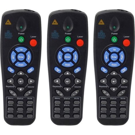 3X Télécommande,ABS,Boutons sensibles,Ergonomique,Pour projecteur D-935 VX D825MS D825MX D5000V (1/5)