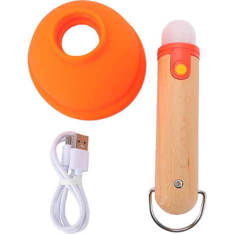 Lampe de Chevet Rechargeable USB en Silicone Forme Ventouse avec Minuterie 30 Min Design Ludique Éclairage d'Ambiance Doux (1/5)