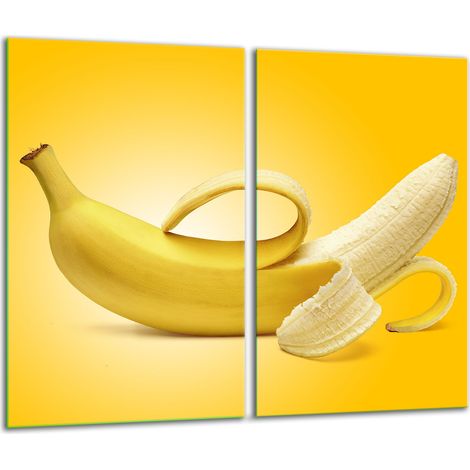 Tagliere in vetro 2x 30x52 banana (1/5)