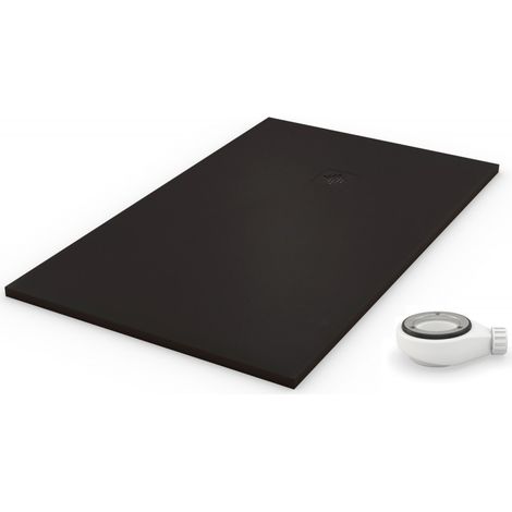 Piatto doccia Extra Slim in resina PRO Nero Ral 9005 70x100