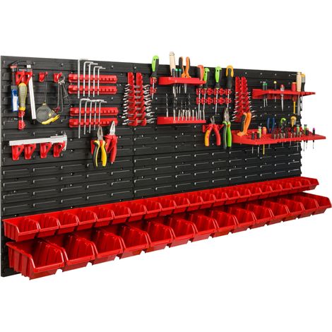 Tablero de herramientas para taller de 172x78 cm + 36 bandejas (1/5)