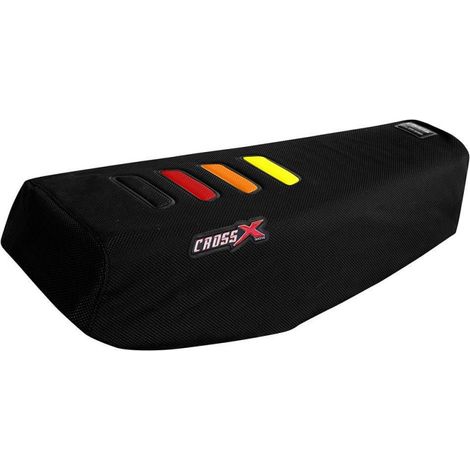 HOUSSE DE SELLE HONDA XLS 125 - UGS BLACK WAVE RED ORANGE YELLOW