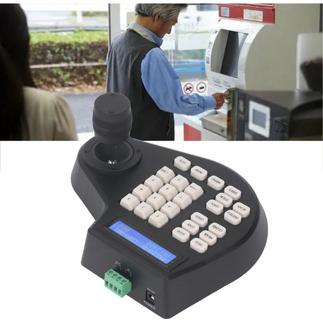Clavier de commande PTZ 2D pour caméras PTZ coaxiales simulées, norme européenne RS485, 100-240 V (1/5)