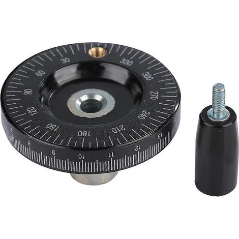 1 Stück 63 mm massives Bakelit-Handrad, Skalenhandrad, Maschinenzubehör