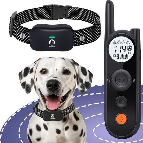 Clôture Électronique pour Chien,8M à 1050M Ajustable Clôture avec Télécommande de Dressage,Résistant à L’Eau Collier de Dressage pour Chien de Moyennes et Grande (1/5)