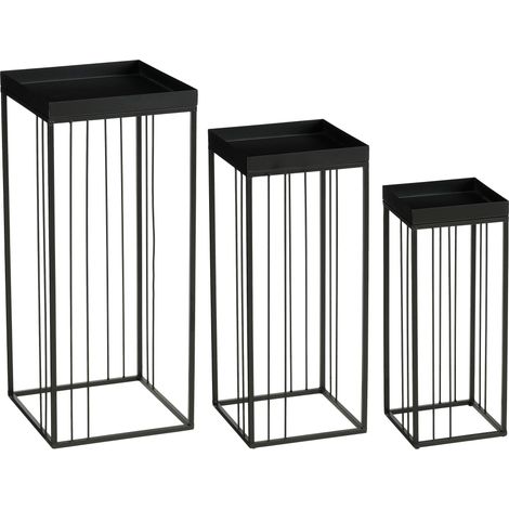 Mica Decorations Table d'appoint Noir H70xl30xL30cm (1/5)