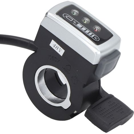 Accélérateur de Pouce 106DX pour Vélo et Scooter Électrique avec Indicateur de Batterie Intégré 48V (1/5)