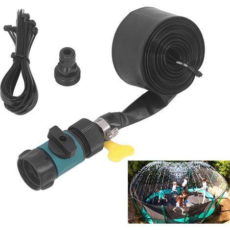Arroseur pour trampoline extérieur 15 m - Tuyau d'arrosage - Accessoires de jardin - Outils d'arrosage - Jouets d'extérieur pour enfants - Convient pour trampoline de jardin - Bleu (1/5)