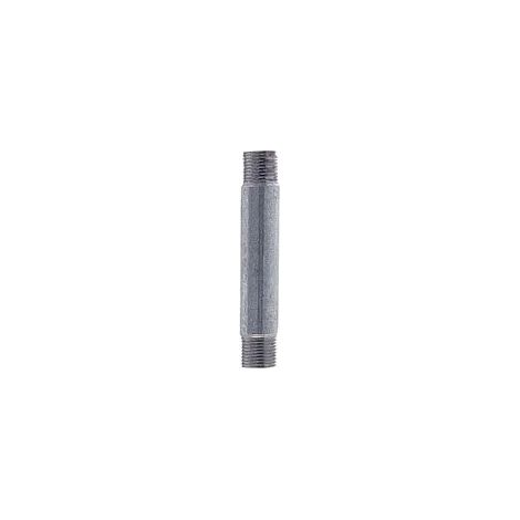 Tronchetto barilotto filettatura corta 1 15 cm zincato