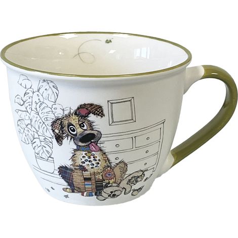 Bol avec anse en porcelaine chien 550 ml - Collection Kook (1/2)