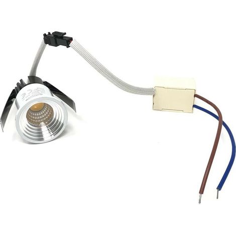 Faretto Led Cob 3 W A Incasso Mini Punto Luce Naturale 4000k Bordo Bianco P29 (1/4)