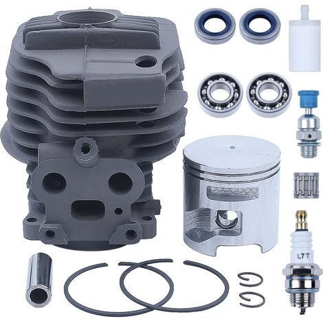 Kit piston et cylindre 51 mm pour Husqvarna Partner K750 K760 scie de coupe avec roulement à aiguilles, valve de décompression, bougie, filtre à carburant 506 38 61-71 (1/5)