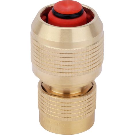 2102783 AR19 Messing-Schnellkupplung / 3-Kugel-Ausführung / Wasserabsperrventil / Für 19-mm-Schlauch (1/3)
