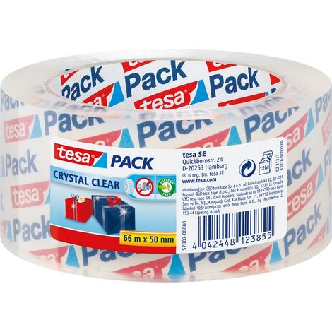 tesa CRYSTAL CLEAR 57807-00000-01 Nastro da imballo tesapack® Trasparente (L x L) 66 m x 50 mm 1 pz. (1/4)