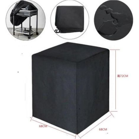 Housse Pour Barbecue - Tissu Oxford Imperméable - Protection Antipoussière Et Antirouille - 68x68x72 cm