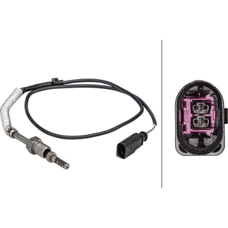 Capteur, température des gaz Hella 6PT 358 181-111 AUDI 03G906088AK