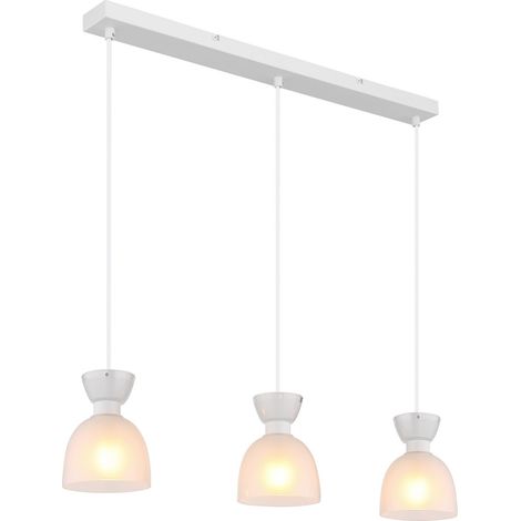 Lampe suspendue lampe suspendue lampe de salle à manger plafonnier métal verre hauteur peut être raccourcie (1/5)