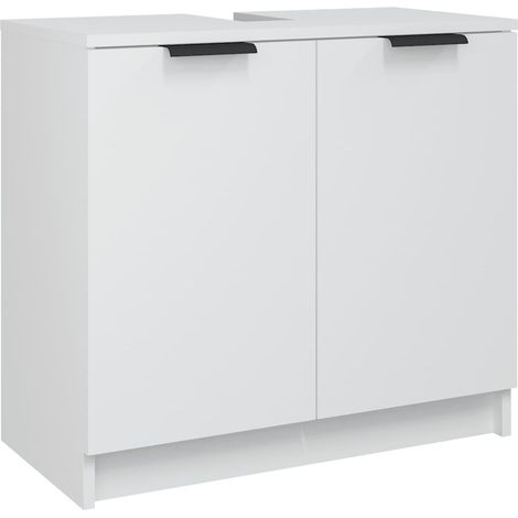 Maison Exclusive - Armadietto da Bagno Bianco 64,5x33,5x59 cm in Legno Multistrato